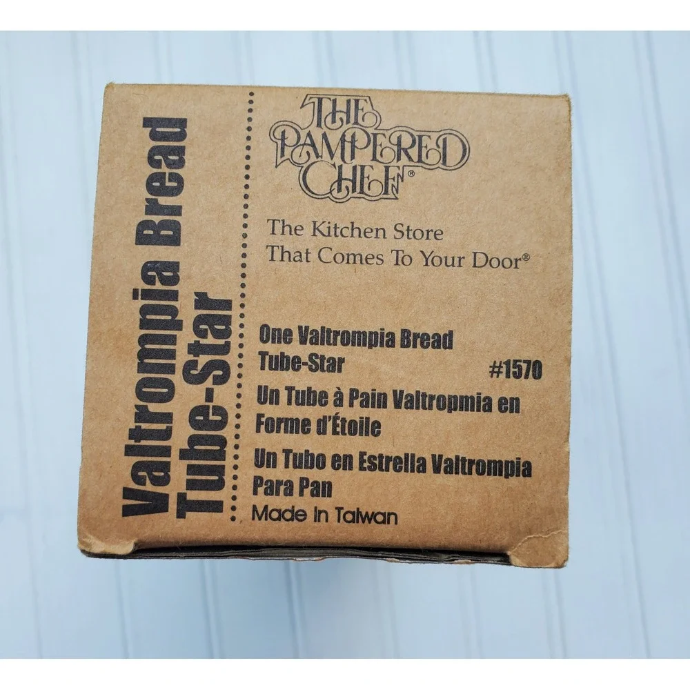 The‎ Pampered Chef Valtrompia Bread Tube Star Shape 1570 Vintage New In Box